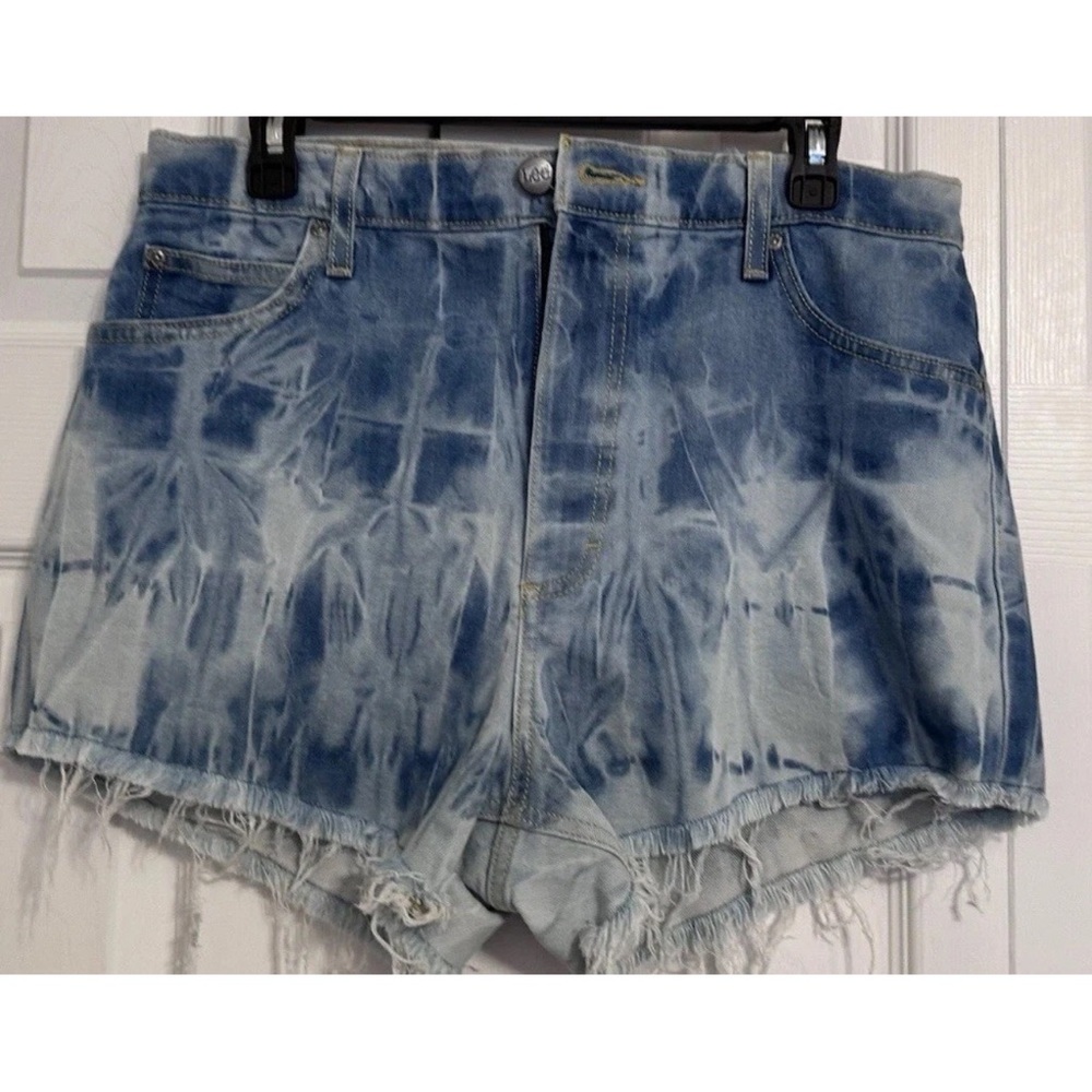 Lee Blue Tie-Dye Jean Shorts